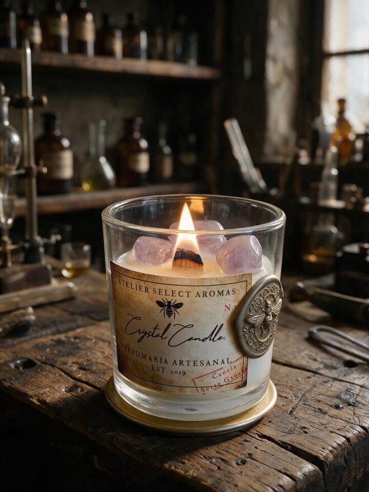 Crystal Candle Ametista