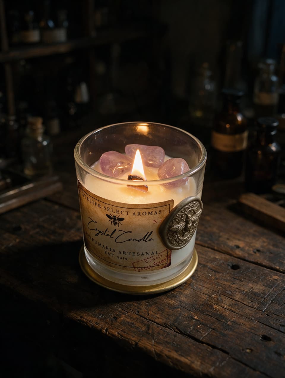 Crystal Candle Ametista