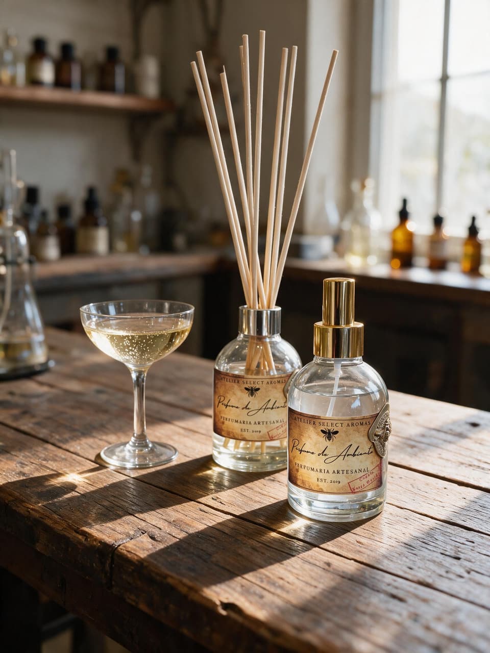 Kit Difusor + Home Spray Champagne
