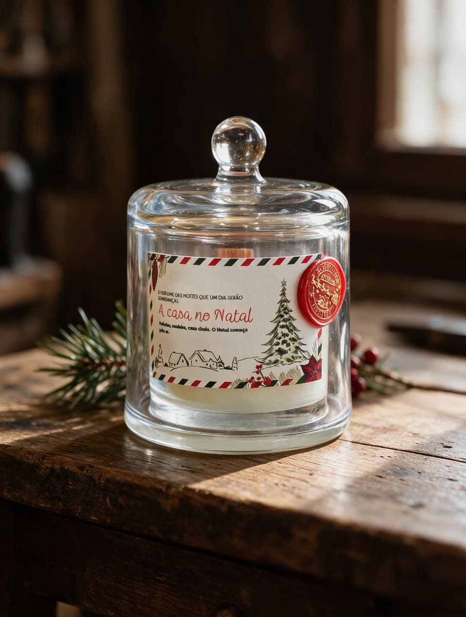 Vela Perfumada A Casa no Natal — Redoma