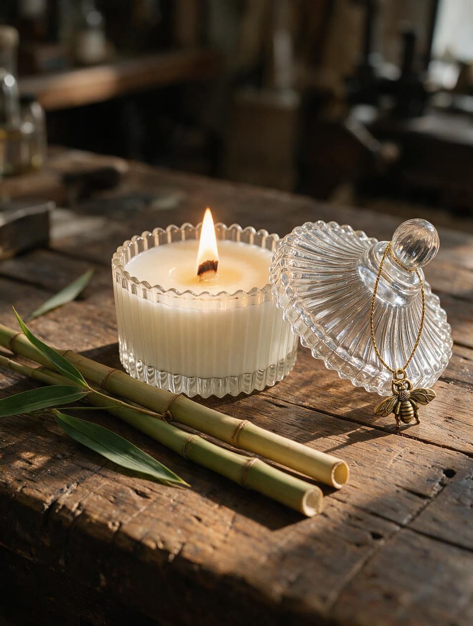 Vela Perfumada Bambu